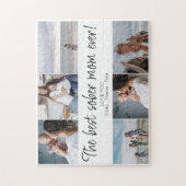 お祝いマイルストーンSober Mom 6フォトコラージュ ジグソーパズル (縦)