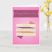 お祝いマザーデイカード カード (黄色い花)