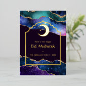 お祝いムバラク ギャラクシーとゴールドアゲート 箔シーズンカード (立ち正面)