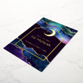 お祝いムバラク ギャラクシーとゴールドアゲート 箔シーズンカード (回転した状態)