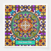 お祝いモザイクパターン – イベントを追加カラフル (正面)