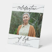 お祝いモダン写真葬儀 台座サイン (正面)