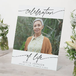 お祝いモダン写真葬儀 台座サイン