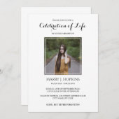 お祝いモダン・オブ・ライフ招待状 招待状 (正面/裏面)