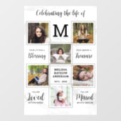 お祝いユニーク写真葬 ウィンドウサイン (シート)