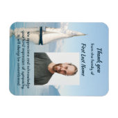 お祝いライフありがとうセーラーセーリングボート マグネット (横)