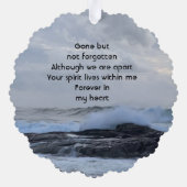 お祝いライフキープサケストーム海 オーナメントカード (裏面)