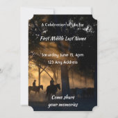 お祝いライフサービスフォレストトレイルウォークウホース 招待状 (正面)