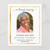 お祝いライフ葬儀ブラックアーチフォトプログラム (正面)