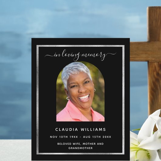 お祝いライフ葬儀ブラックアーチフォトプログラム