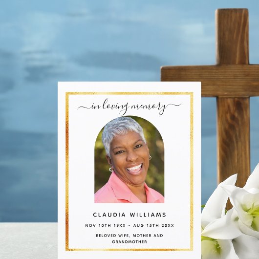 お祝いライフ葬儀ブラックアーチフォトプログラム