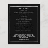 お祝いライフ葬儀ブラックアーチフォトプログラム (裏面)