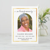 お祝いライフ葬儀ホワイトアーチ写真プログラム 招待状 (スタンド正面)