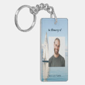 お祝いライフ記念セーラーセーリングボート キーホルダー (正面左)