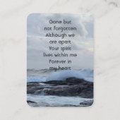 お祝いライフKeepsake Storm Cloud海波 名刺 (裏面)