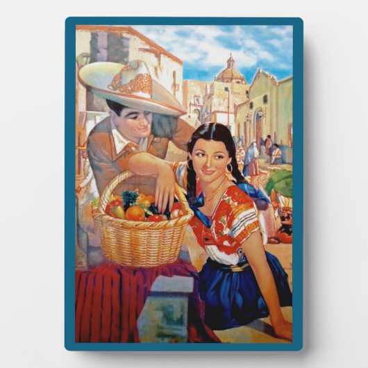 お祝いヴィンテージメキシコシティ フォトプラーク (正面)