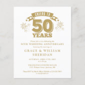 お祝い予算 50周年招待状 (正面)