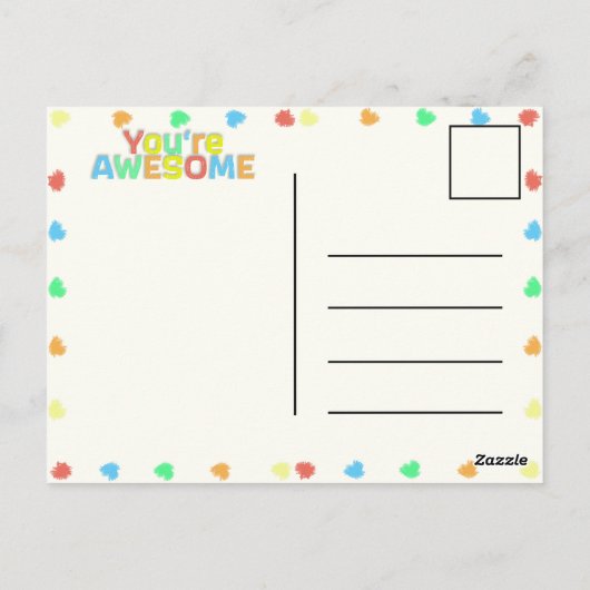 お祝い事にはコレ！ ポストカード (裏面)