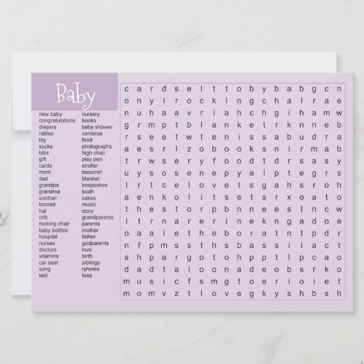 お祝い事を聞いた 案内状 (正面)