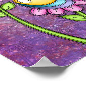 お祝い前向き考えドル花ポスター ポスター (角)