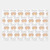 お祝い包装紙セット「乾杯するのはあなたに！」 ラッピングペーパーシート (正面3)