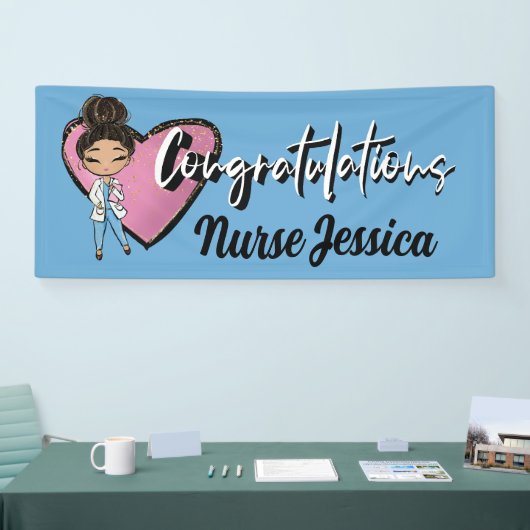 お祝い医用RNナース 横断幕 (トレードショー)