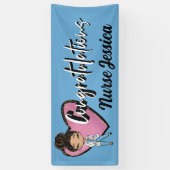 お祝い医用RNナース 横断幕 (縦)