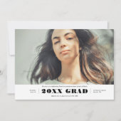 お祝い卒業発表 案内状 (正面)