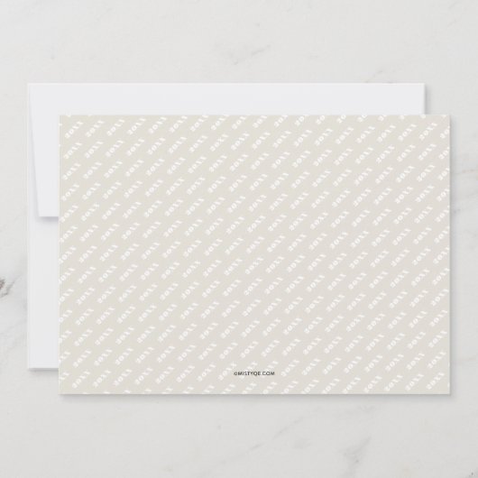 お祝い卒業発表 案内状 (裏面)