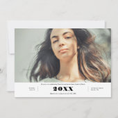 お祝い卒業発表 案内状 (正面)