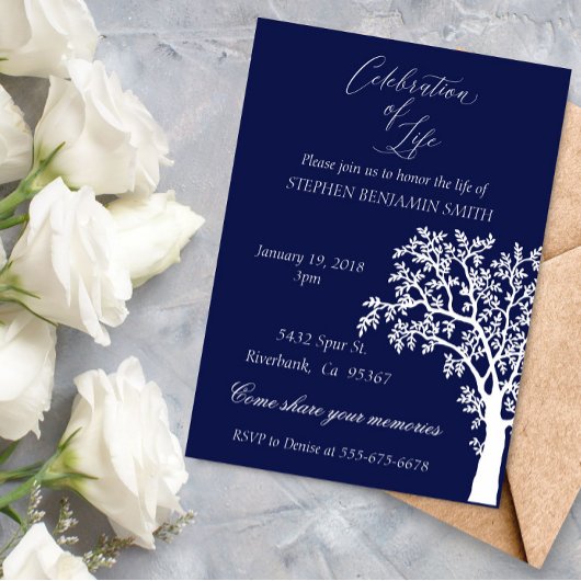 お祝い命懸け海軍木 招待状