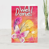 お祝い完了 カード (正面)