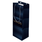 お祝い定年退職 ワイン ギフトバッグ (正面アングル)