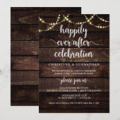 お祝い後の幸せ素朴に 招待状 (正面/裏面)