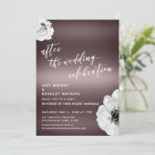 お祝い後、結婚フローラ、バラ金ゴールド 招待状 (スタンド正面)