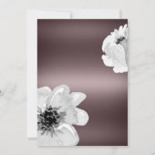 お祝い後、結婚フローラ、バラ金ゴールド 招待状 (裏面)