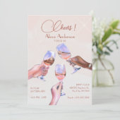 お祝い応援グラストースト誕生日 招待状 (スタンド正面)