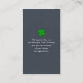 お祝い慰霊票 名刺 (裏面)