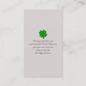 お祝い慰霊票 名刺 (裏面)