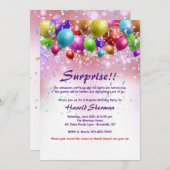 お祝い招待状 招待状 (正面/裏面)