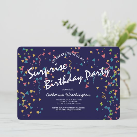 お祝い招待状 招待状 (スタンド正面)