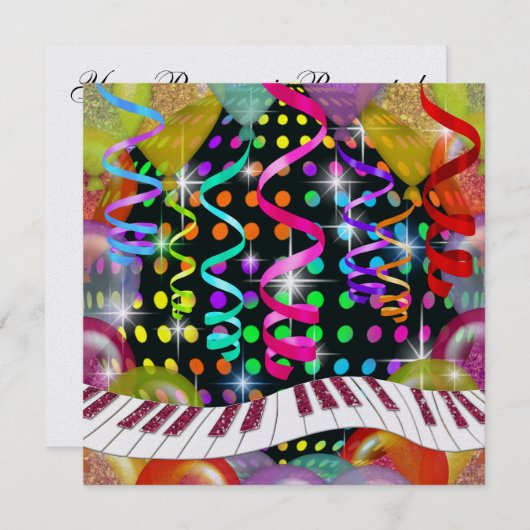 お祝い招待状- SRF 招待状 (正面/裏面)