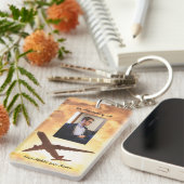 お祝い救命記念の機内パイロット キーホルダー (正面右)