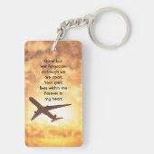 お祝い救命記念の機内パイロット キーホルダー (裏面)