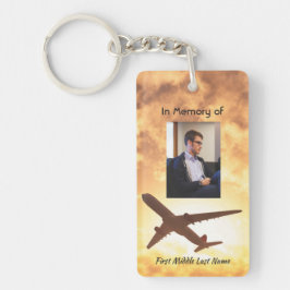 お祝い救命記念の機内パイロット キーホルダー