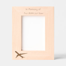 お祝い救命記念の機内パイロット レーザー彫刻フレーム