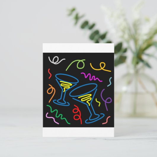 お祝い時間 ポストカード (スタンド正面)