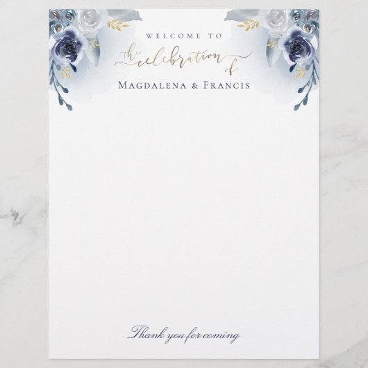 お祝い歓迎レターヘッド (正面)