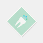 お祝い歯（ろうそく） スタンダードカクテルナプキン (角)