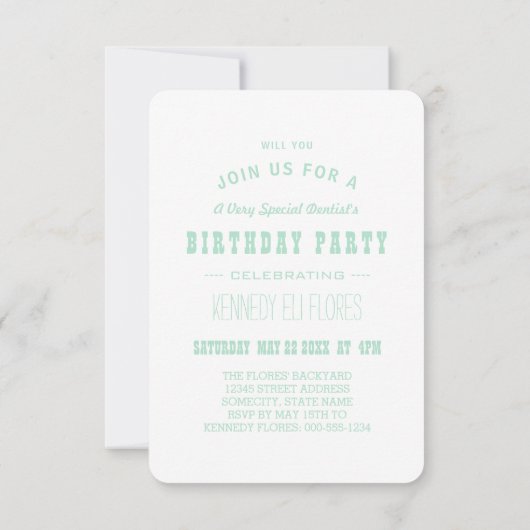 お祝い歯（ろうそく） 招待状 (裏面)